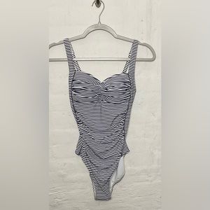 Nip tuck striped one piece